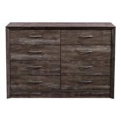 CorLiving - Newport 8 Drawer Dresser - Brown Washed Oak - Front_Zoom