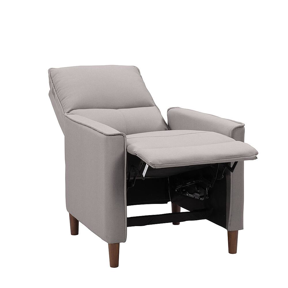 Best Buy CorLiving Alder Manual Fabric Recliner Light Grey LRB551R