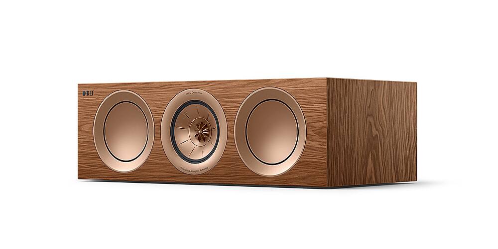 Angle. KEF - R2 Meta LCR Speaker (Each) - Walnut.