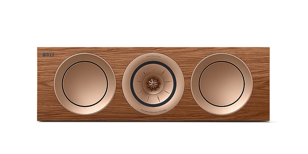 Front. KEF - R2 Meta LCR Speaker(Each) - Walnut.