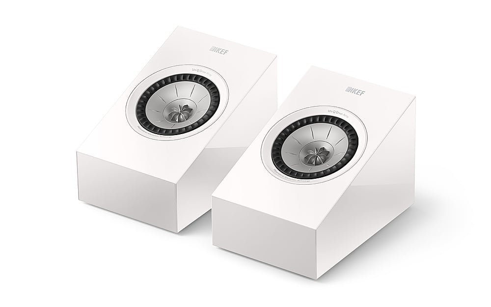 KEF - R8 Meta Dolby Atmos Module Speakers (Pair) - White - Angle_Zoom