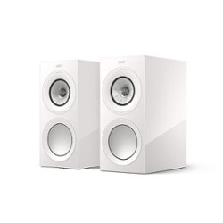 KEF - R3 Meta Bookshelf Loudspeaker (Pair) - White - Front_Zoom