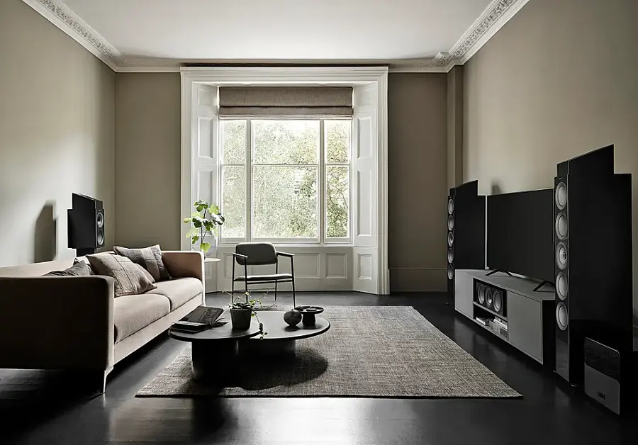 Alt View 17. KEF - R3 Meta Bookshelf Loudspeaker (Pair) - Black.