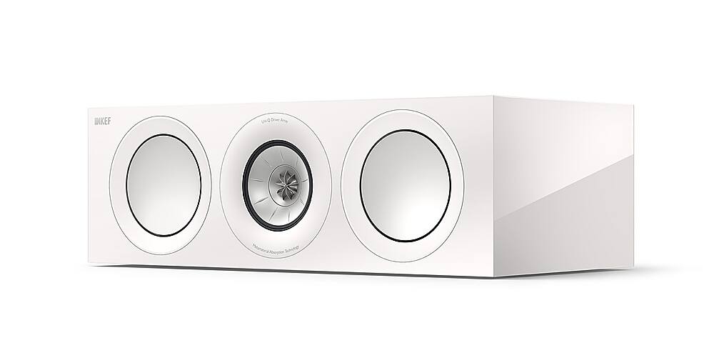 Angle. KEF - R6 Meta LCR Speaker (Each) - White.