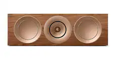 Front. KEF - R6 Meta LCR Speaker (Each) - Walnut.