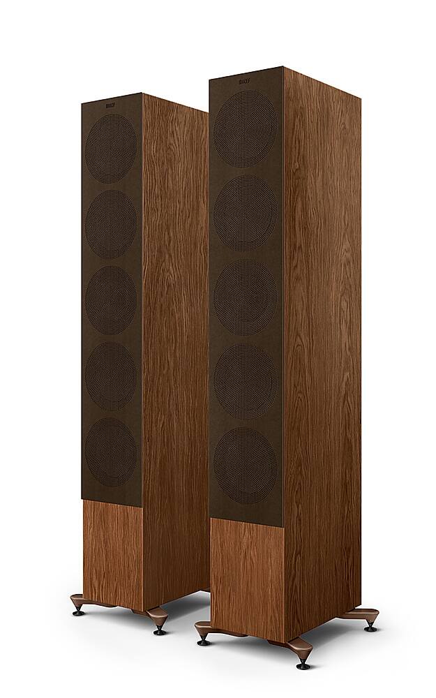 Alt View 11. KEF - R11 Meta Floorstanding Loudspeaker (Each) - Walnut.
