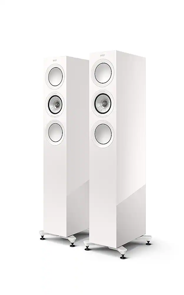 KEF R5 Meta Floorstanding Loudspeaker (Each) White R5WG - Best Buy