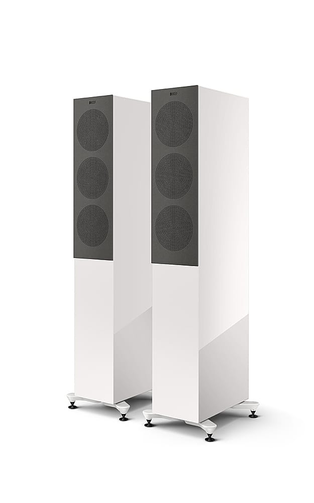 Alt View 11. KEF - R5 Meta Floorstanding Loudspeaker (Each) - White.