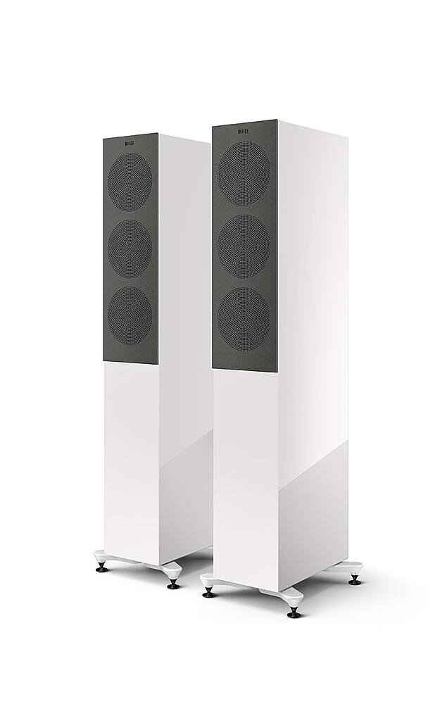 Alt View 11. KEF - R5 Meta Floorstanding Loudspeaker (Each) - White.