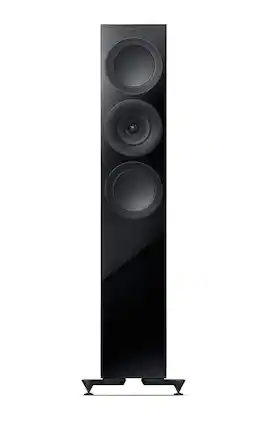 Front. KEF - R7 Meta Floorstanding Loudspeaker (Each) - Black.