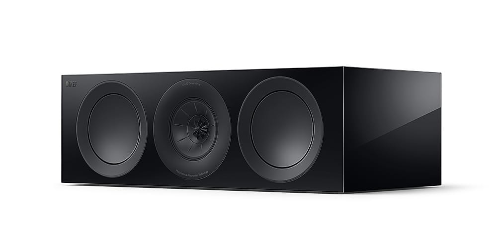 Angle. KEF - R6 Meta LCR Speaker (Each) - Black.