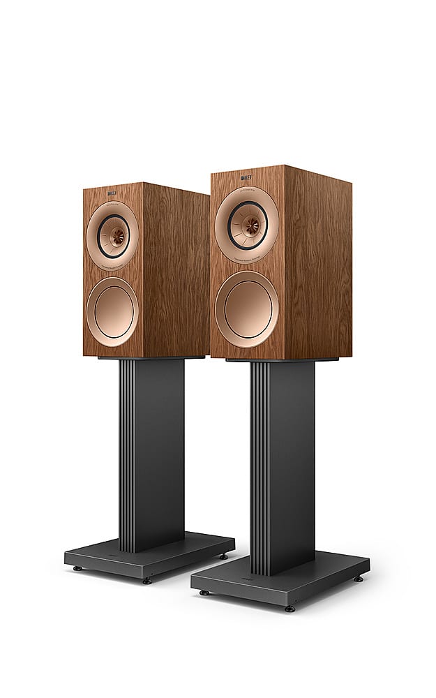Angle. KEF - R3 Meta Bookshelf Loudspeaker (Pair) - Walnut.