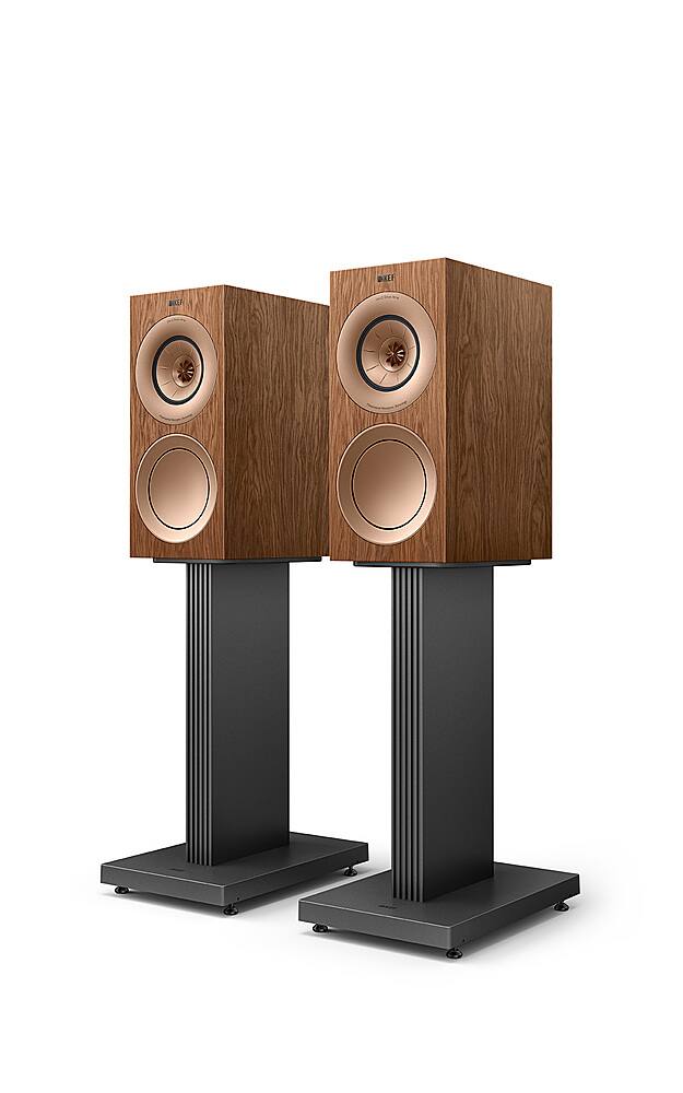 Angle. KEF - R3 Meta Bookshelf Loudspeaker (Pair) - Walnut.