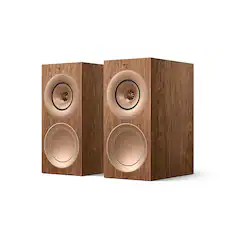 Front. KEF - R3 Meta Bookshelf Loudspeaker (Pair) - Walnut.