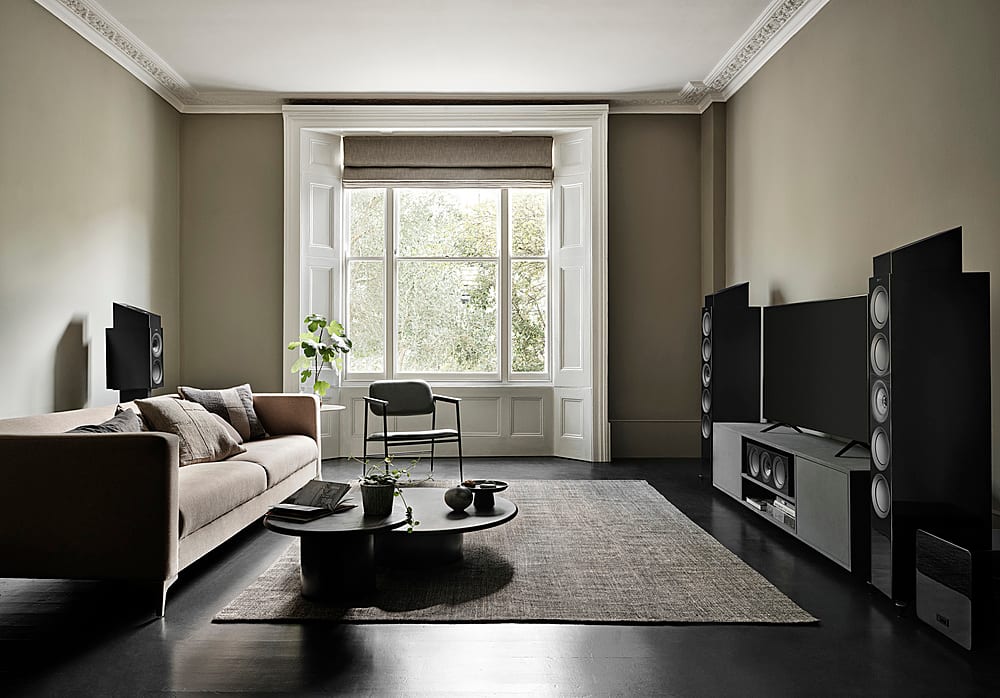 Alt View 17. KEF - R8 Meta Dolby Atmos Module Speakers (Pair) - Black.