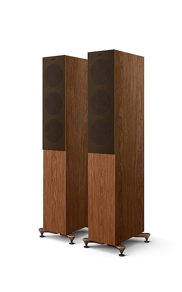 Alt View 11. KEF - R5 Meta Floorstanding Loudspeaker (Each) - Walnut.