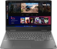 Lenovo LOQ 15.6" Gaming Laptop FHD - AMD Ryzen 7 7840HS with 8GB Memory - NVIDIA GeForce RTX 4050 6GB - 512GB SSD - Storm Grey - Front_Zoom