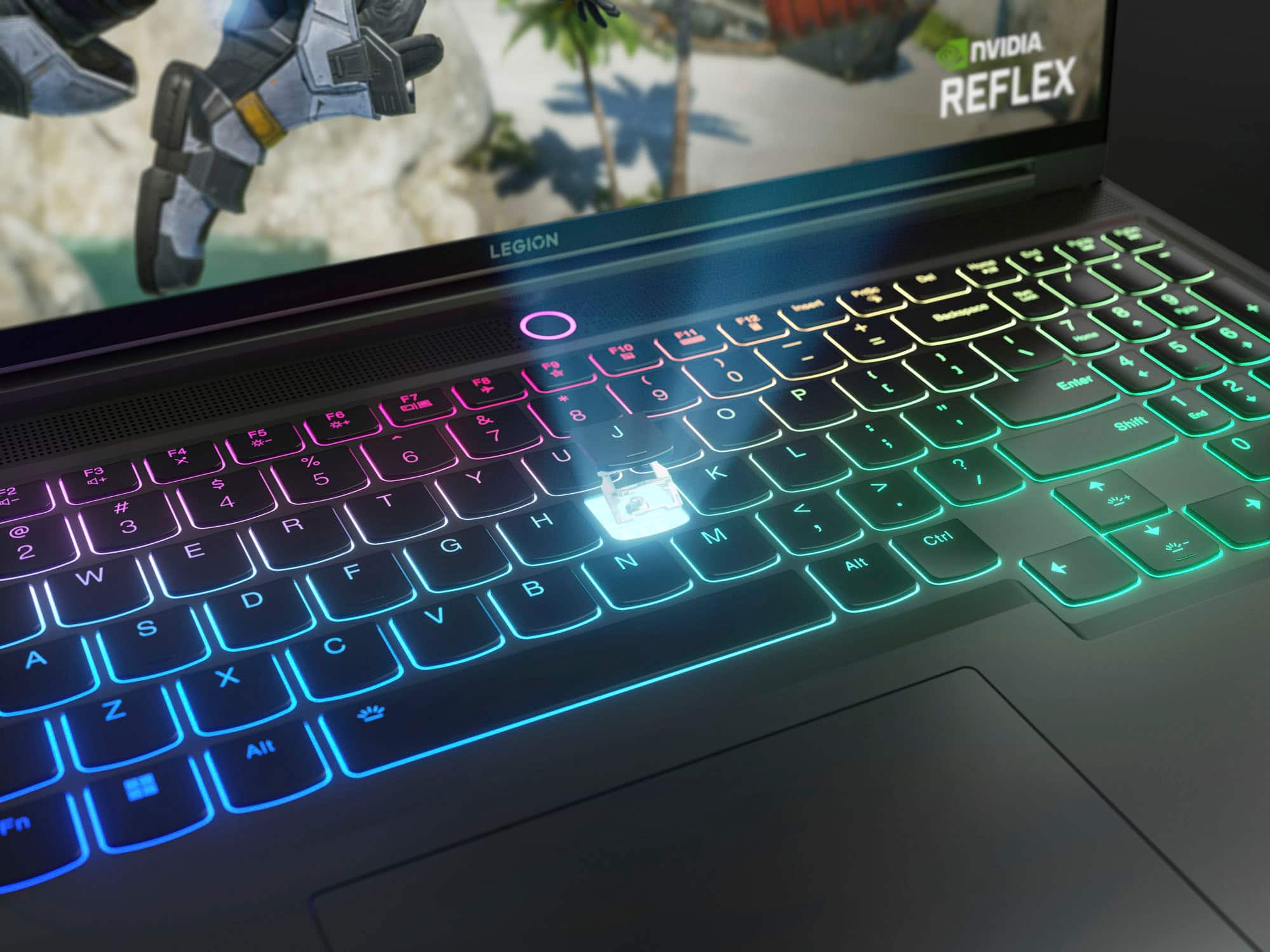 Alt View 10. Lenovo - Legion Slim 7i 16" Gaming Laptop WQXGA- Intel Core i9-13900H with 16GB Memory - NVIDIA GeForce RTX 4070 8GB - 1TB SSD - Storm Grey.