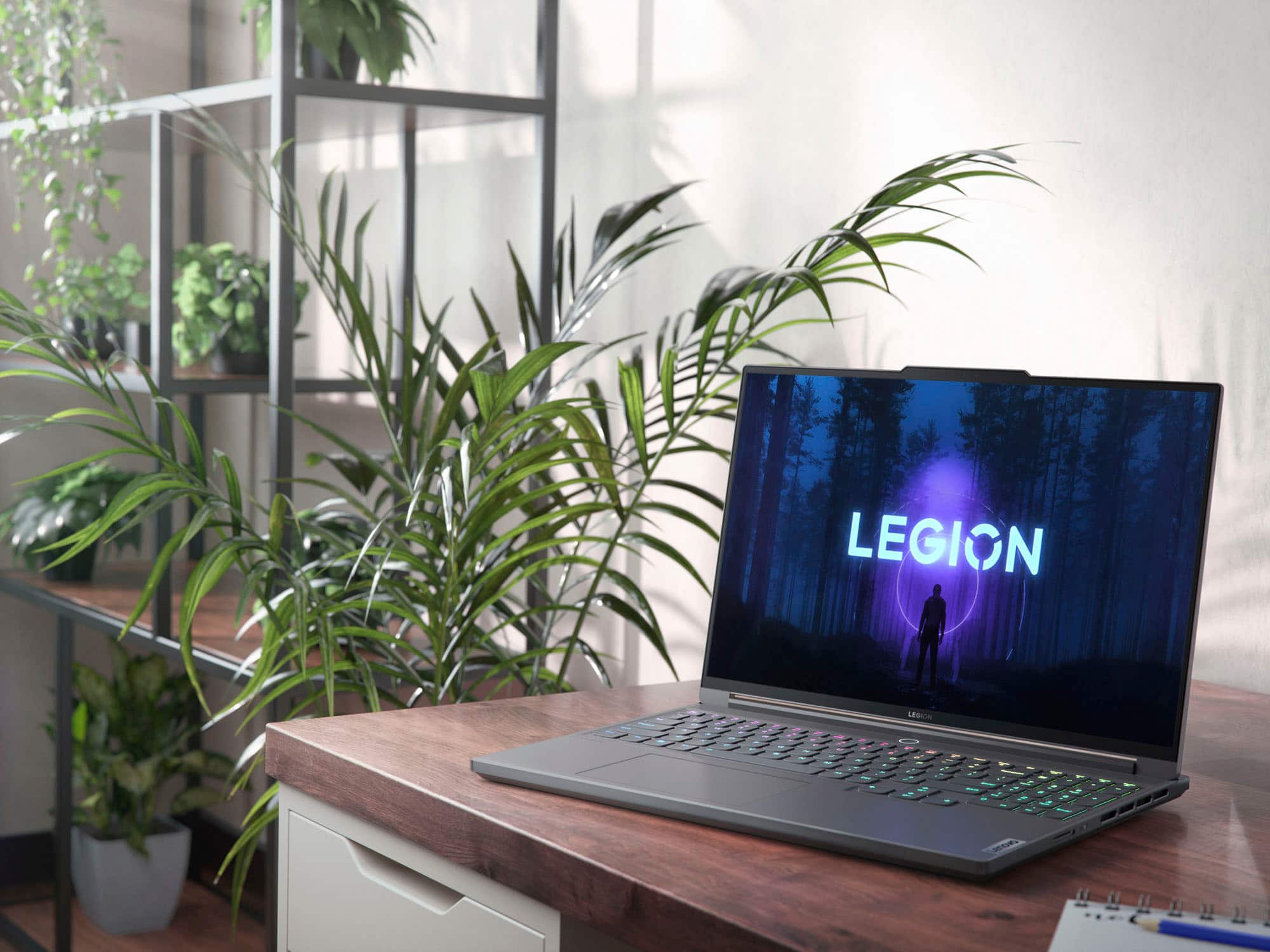 Alt View 3. Lenovo - Legion Slim 7i 16" Gaming Laptop WQXGA- Intel Core i9-13900H with 16GB Memory - NVIDIA GeForce RTX 4070 8GB - 1TB SSD - Storm Grey.