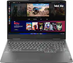 Lenovo - LOQ 15.6" Gaming Laptop FHD - Intel Core i5-13420H with 8GB Memory - NVIDIA GeForce RTX 3050 6GB - 1TB SSD - Storm Grey - Front_Zoom