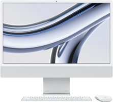 Apple - iMac 24" All-in-One - M3 chip - 8GB Memory - 256GB (Latest Model) - Silver - Front_Zoom
