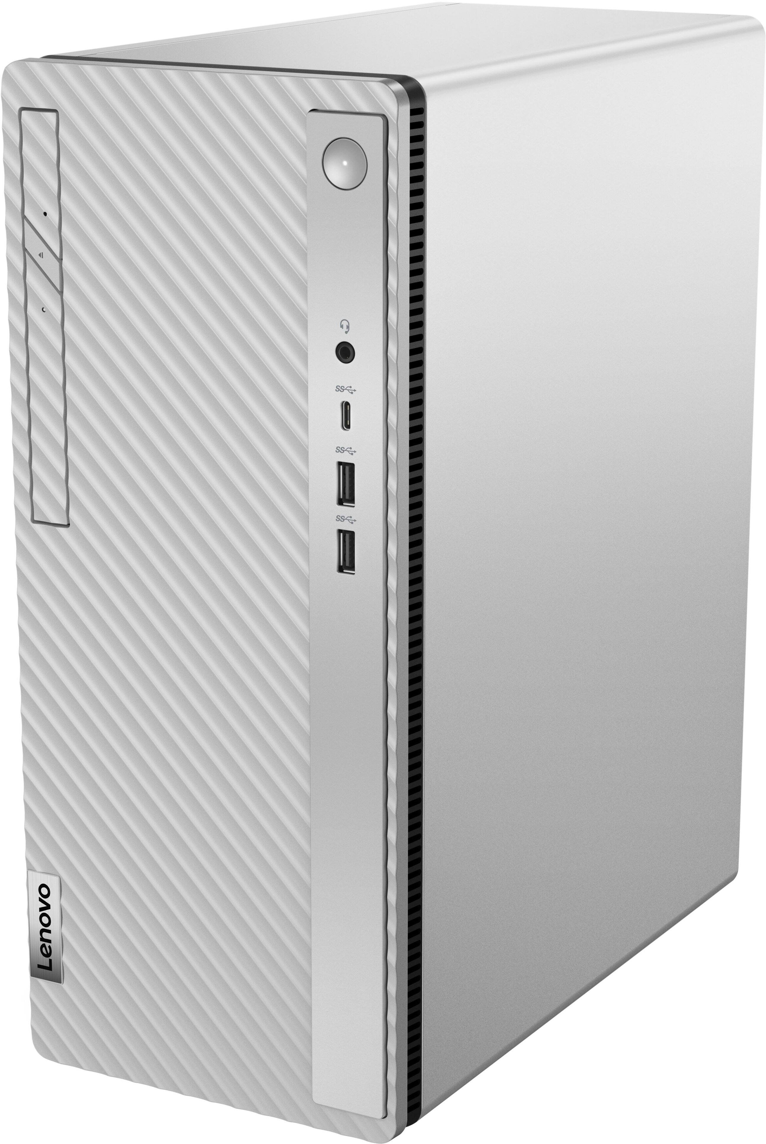 Alt View 5. Lenovo - IdeaCentre 5i Desktop - Intel Core i5-12400 - 8GB Memory - 512GB SSD - Cloud Grey.