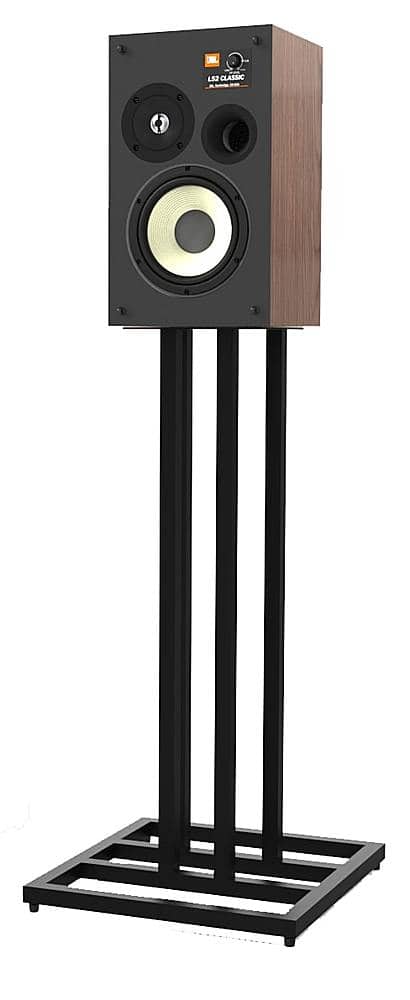 Left. JBL - JS-65 Floor Stands for JBL Small Classic Bookshelf Speakers - Black.