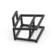 Angle. JBL - JS150 Floor Stands for JBLExtra Large Classic Bookshelf Speakers (Pair) - Black.