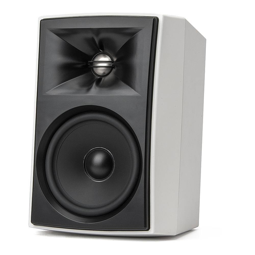 Angle. JBL - Stage XD5 5.25" 2-Way Indoor/Outdoor All-Weather Loudspeakers (Pair) - White.
