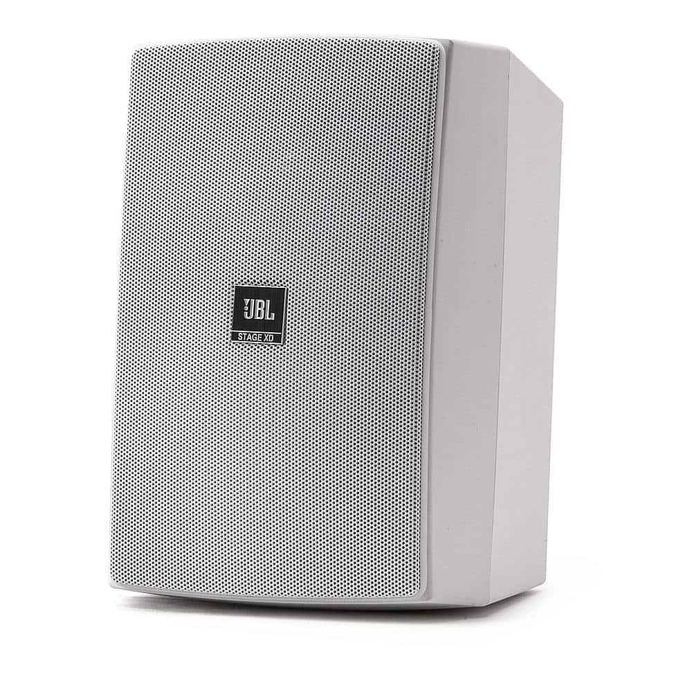 Front. JBL - Stage XD5 5.25" 2-Way Indoor/Outdoor All-Weather Loudspeakers (Pair) - White.