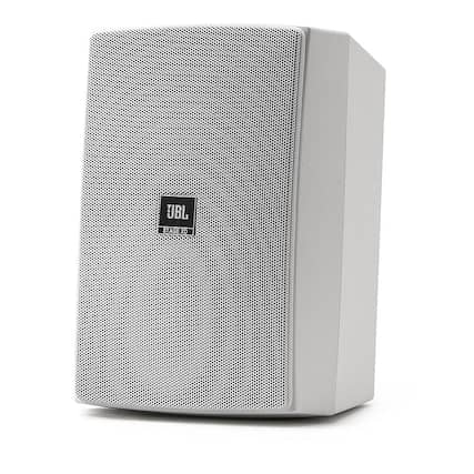 Front. JBL - Stage XD5 5.25" 2-Way Indoor/Outdoor All-Weather Loudspeakers (Pair) - White.