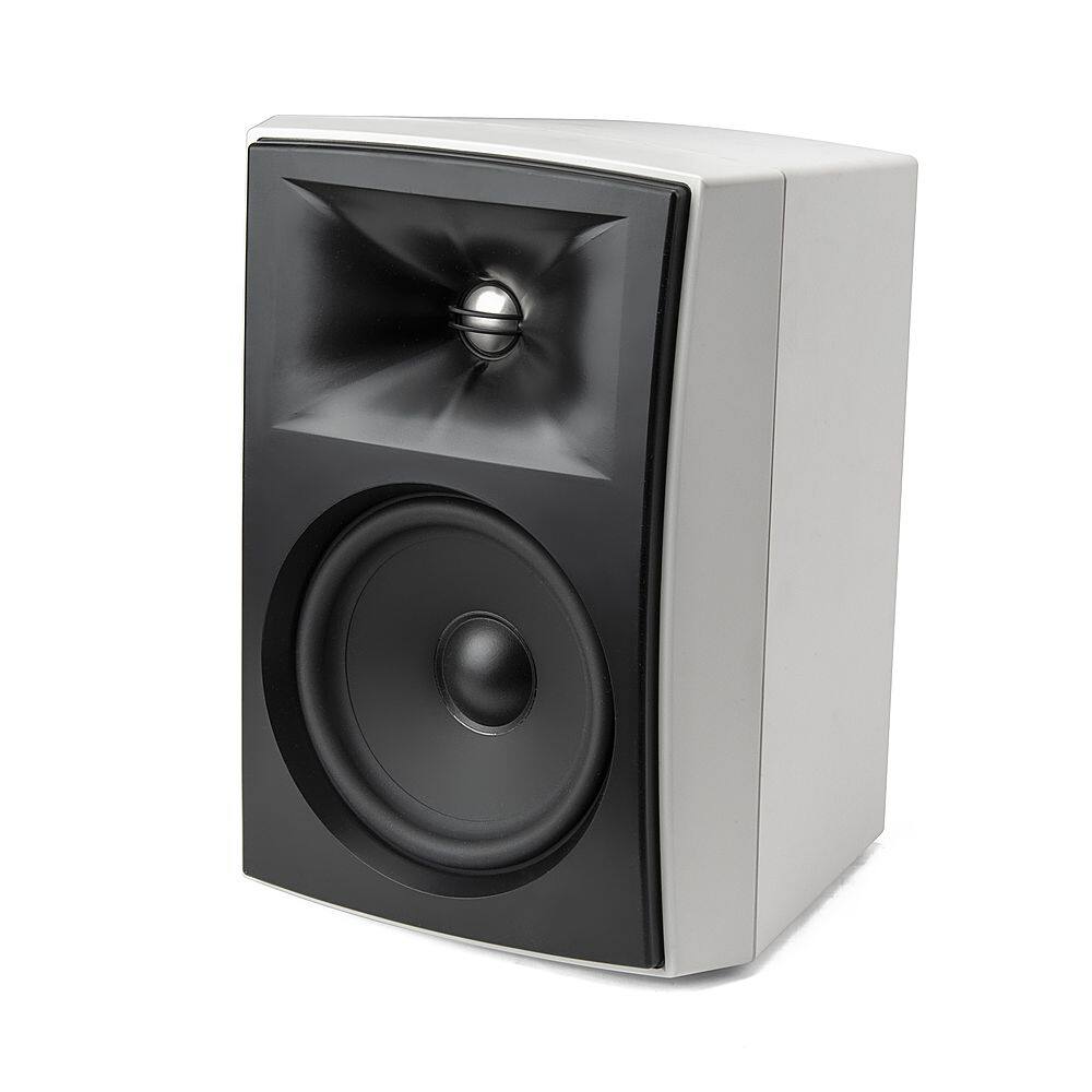 Angle. JBL - Stage XD6 6.5" 2-Way Indoor/Outdoor All-Weather Loudspeakers (Pair) - White.