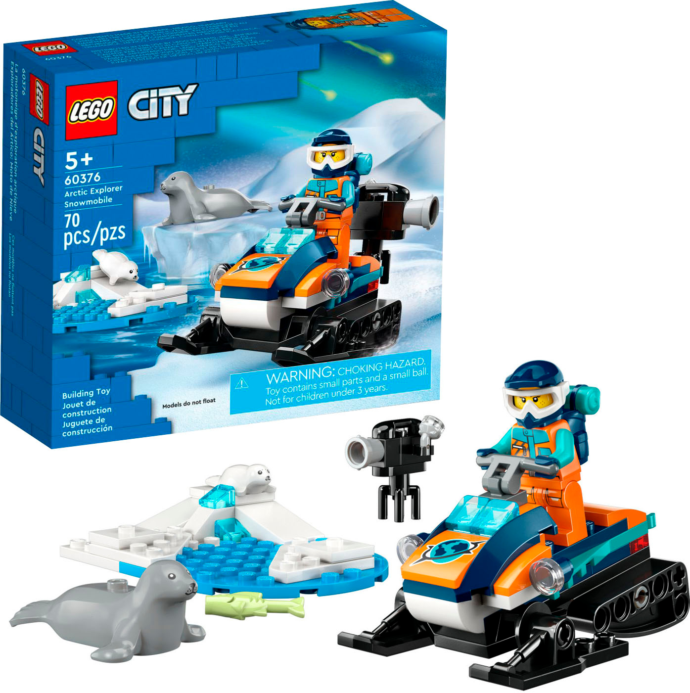 LEGO City Arctic Explorer Snowmobile 60376 6425843 - Best Buy