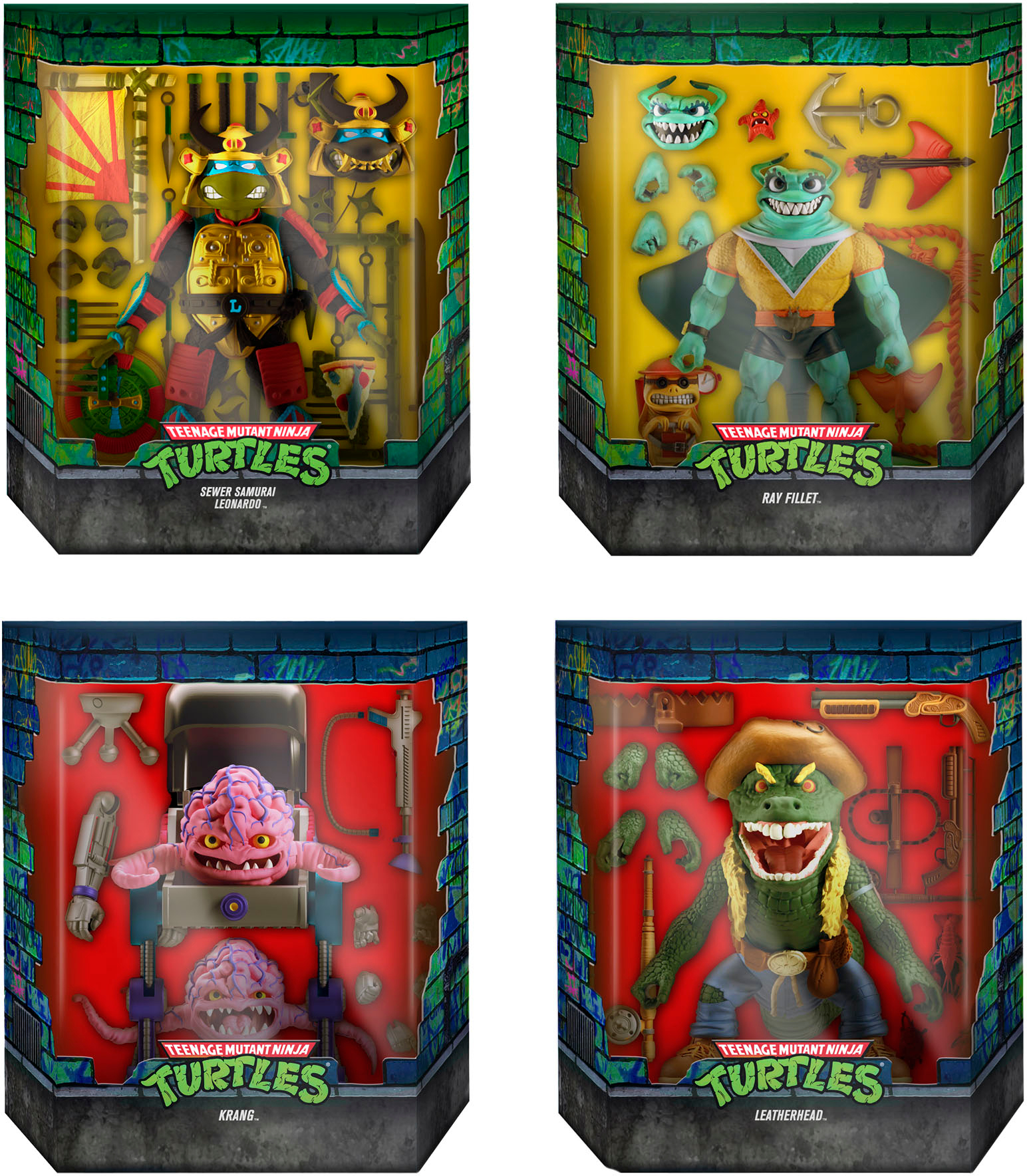 Super7 ULTIMATES! 7 in Plastic Teenage Mutant Ninja Turtles Action Figure  Classic Rocker Leo UL-TMNTW10-CRL-01 - Best Buy