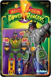 Super7 - ReAction 4.25 in Plastic Mighty Morphin Power Rangers - Dragonzord Battle Mode - Front_Zoom