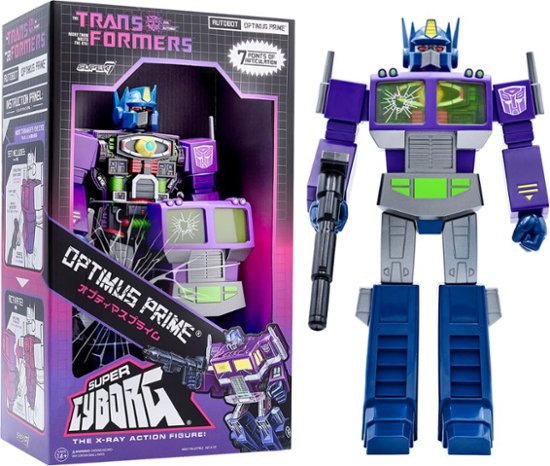 Super7 Transformers Shattered Glass 11” Super Cyborg Action Figure Optimus  Prime Purple SU-TRANW01-OPP-04 - Best Buy