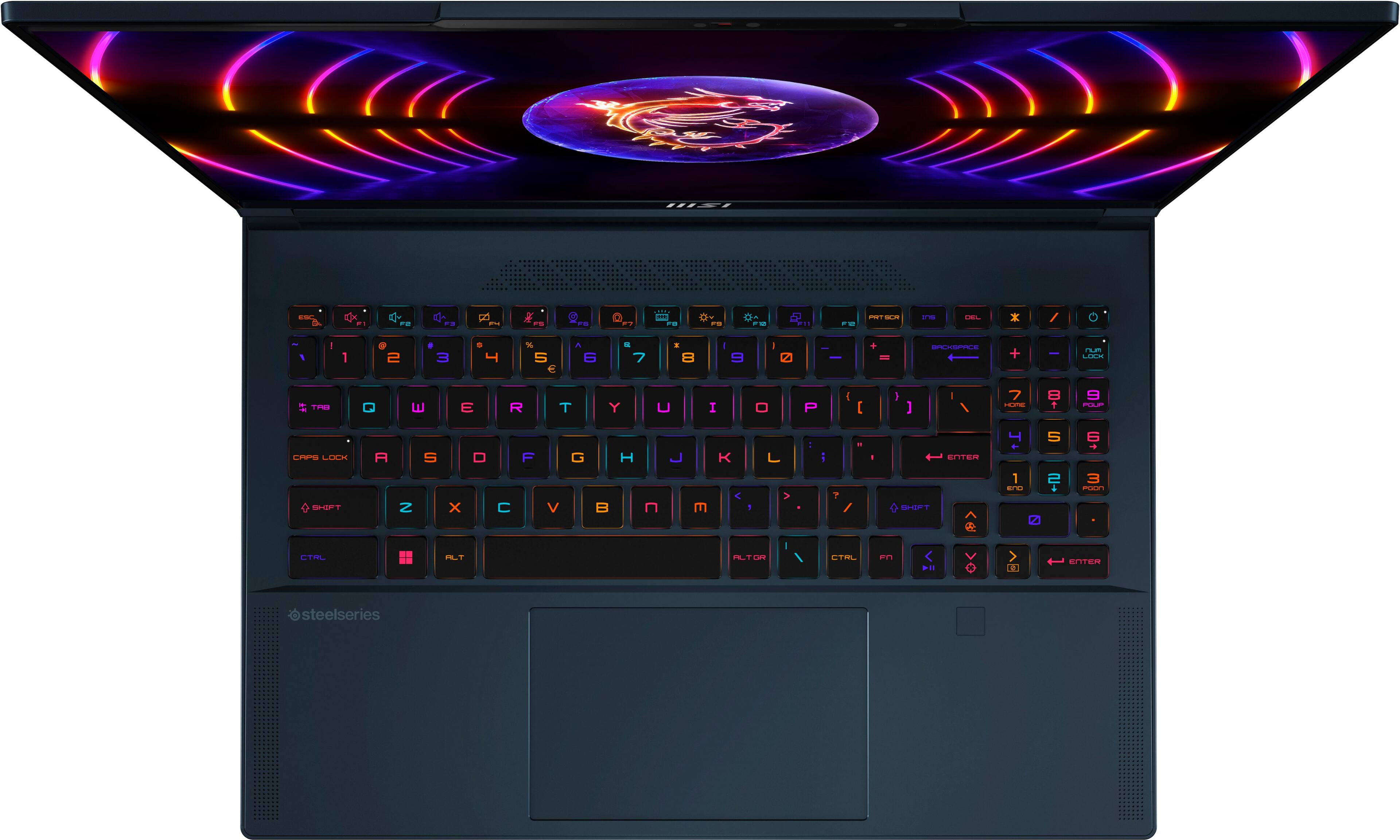 Alt View 1. MSI - Stealth 16" 144hz FHD+ Gaming Laptop - Intel Core i7 13620H - NVIDIA GeForce RTX 4070 with 32GB RAM and 1TB SSD - Blue.