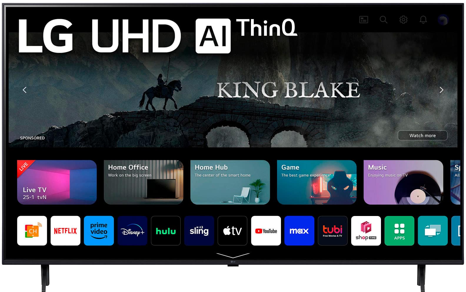 Angle. LG - 50” Class UR9000 Series LED 4K UHD Smart webOS TV - Dark Grey.