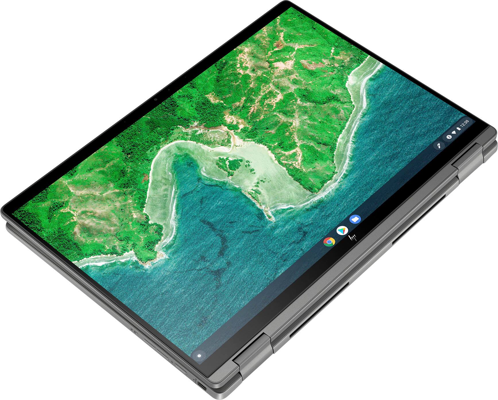 HP 14 Inch Touchscreen Chromebook – Intel Pentium, 4GB RAM, 128GB SSD, Silver