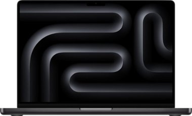 Apple - MacBook Pro 14" Laptop - M3 Pro chip - 18GB Memory - 18-core GPU - 1TB SSD (Latest Model) - Space Black - Front_Zoom
