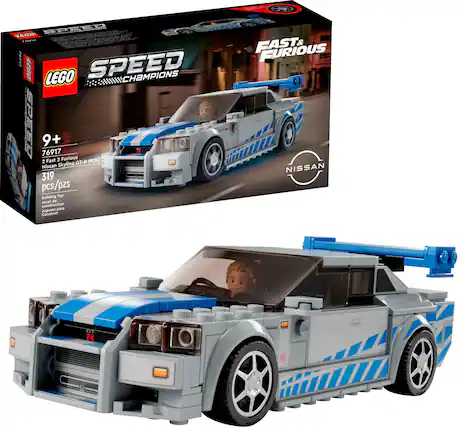 Front. LEGO - Speed Champions 2 Fast 2 Furious Nissan Skyline GT-R (R34) 76917.