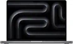 Front. Apple - Geek Squad Certified Refurbished MacBook Pro 14" Laptop - M3 chip - 8GB Memory - 10-core GPU - 512GB SSD - Space Gray.