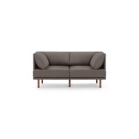 Burrow - Contemporary Range 2-Seat Sofa - Heather Charcoal - Front_Zoom