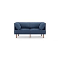Burrow - Contemporary Range 2-Seat Sofa - Navy Blue - Front_Zoom