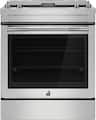JennAir - 30 in. Wide 5 Elements RISE 6.2 Cu. Ft. Downdraft Slide-In Electric Convection Range with Dual-Choice Element - Stainless Steel