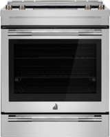 JennAir - RISE 6.2 Cu. Ft. Downdraft Slide-In Electric Convection Range with Dual-Choice Element - Stainless Steel - Front_Zoom