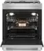 Alt View 2. JennAir - RISE 6.2 Cu. Ft. Downdraft Slide-In Electric Convection Range with Dual-Choice Element - Stainless Steel.