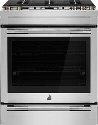 JennAir - 5.8 Cu. Ft. Slide-In Gas Convection Range with Self-cleaning and Air Fry - Stainless Steel - Front_Zoom