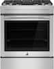 Front. JennAir - 6.2 Cu. Ft. Slide-In Dual Fuel Convection Range with Self-Cleaning and Air Fry - Stainless Steel.