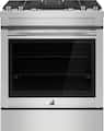 JennAir - 30 in. Wide 4 Burner 6.2 Cu. Ft. Slide-In Dual Fuel Convection Range with Self-Cleaning and Air Fry - Stainless Steel